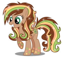 Size: 2400x2200 | Tagged: safe, artist:thunderhawk03, oc, oc only, oc:jade verdi, earth pony, pony, high res, rainbow power, rainbow power-ified, simple background, solo, transparent background