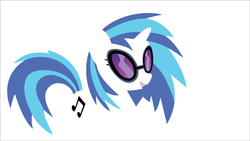 Size: 1920x1080 | Tagged: safe, artist:glitch, dj pon-3, vinyl scratch, pony, unicorn, g4, cutie mark, female, hooves, horn, mare, open mouth, solo, sunglasses, vector, vinyl's glasses, wallpaper