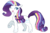 Size: 300x200 | Tagged: safe, artist:milkii-ways, rarity, pony, unicorn, g4, cutie mark, female, horn, one eye closed, open mouth, rainbow power, raised hoof, simple background, solo, white background, wink