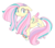 Size: 300x261 | Tagged: safe, artist:milkii-ways, fluttershy, pegasus, pony, g4, cutie mark, female, rainbow power, simple background, smiling, solo, spread wings, white background, wings