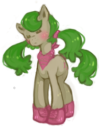 Size: 382x493 | Tagged: safe, artist:maririhime, oc, oc only, unnamed oc, earth pony, pony, solo