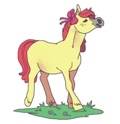Size: 484x500 | Tagged: safe, artist:spectralunicorn, apple bloom, g4, female, simple background, solo, transparent background