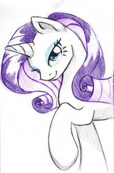 Size: 1024x1558 | Tagged: safe, artist:nothingspecialx9, rarity, pony, unicorn, g4, female, solo, traditional art