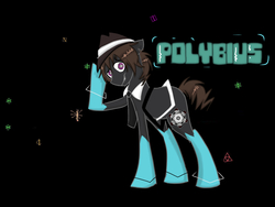 Size: 1024x768 | Tagged: safe, artist:purplepassion3, pony, polybius, ponified, solo