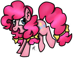 Size: 2300x1800 | Tagged: safe, artist:monnarcha, pinkie pie, g4, bow, female, solo