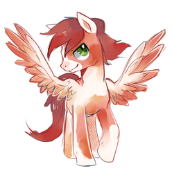 Size: 1065x1075 | Tagged: source needed, useless source url, safe, artist:suikuzu, oc, oc only, pegasus, pony, coat markings, deepermadness, male, pinto, simple background, solo, stallion, white background