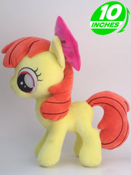 Size: 675x900 | Tagged: safe, artist:onlyfactory, apple bloom, g4, bootleg, irl, photo, plushie, solo