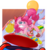 Size: 1071x1142 | Tagged: safe, artist:pomnoi, pinkie pie, earth pony, pony, g4, balloon, chips, confetti, female, food, hat, mare, mouth hold, nachos, party hat, present, punch (drink), punch bowl, slide, solo, table