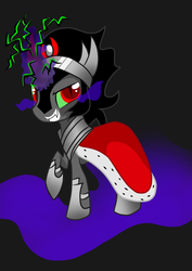 Size: 1240x1754 | Tagged: safe, artist:derpsonhooves, king sombra, g4, chibi, colt, colt sombra, cute, male, solo, sombradorable