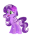 Size: 731x731 | Tagged: safe, artist:itoruna-the-platypus, artist:lovableponies, wysteria, crystal pony, pony, g3, g4, female, g3 to g4, generation leap, mare, simple background, solo, transparent background