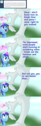 Size: 1000x2998 | Tagged: safe, artist:dazko, discord, minuette, ask doctor colgate, g4, ask, statue, tumblr