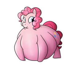 Size: 1024x901 | Tagged: dead source, safe, artist:irateliterate, pinkie pie, g4, fat, female, morbidly obese, obese, piggy pie, pudgy pie, solo