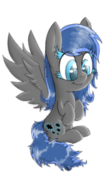 Size: 661x1102 | Tagged: safe, artist:magical disaster, edit, oc, oc only, oc:nightsparkles, pegasus, pony, cute, solo