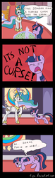 Size: 502x1599 | Tagged: safe, artist:tifu, megan williams, princess celestia, twilight sparkle, bridle gossip, g1, g4, comic, generation leap, scene parody