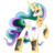 Size: 840x800 | Tagged: safe, artist:nif-t, princess celestia, alicorn, pony, fall of the crystal empire, g4, angry, armor, armored pony, fantasy class, female, glowing horn, horn, looking at you, magic, raised hoof, simple background, solo, transparent background, warrior, warrior celestia