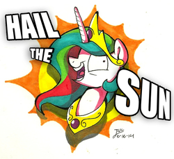 Size: 976x894 | Tagged: safe, artist:trace-101, princess celestia, g4, female, solo