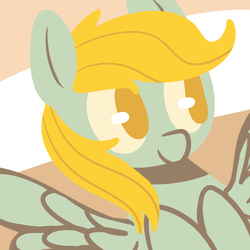 Size: 900x900 | Tagged: safe, artist:pegacornss, derpy hooves, pegasus, pony, g4, female, mare, smiling, solo