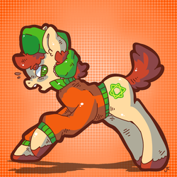 Size: 1024x1024 | Tagged: safe, artist:pegsie, pony, kyle broflovski, male, ponified, solo, south park