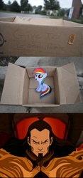 Size: 480x1024 | Tagged: safe, rainbow dash, pegasus, pony, fanfic:my little dashie, g4, avatar the last airbender, dashie meme, evil people finding dash meme, exploitable meme, meme, ozai