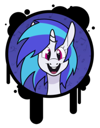 Size: 669x857 | Tagged: safe, artist:enma-darei, dj pon-3, vinyl scratch, g4, female, solo