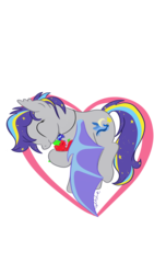 Size: 1840x3264 | Tagged: safe, artist:halcyonnoctem, oc, oc only, oc:night lark, bat pony, fruit bat, pony, cuddling, huggies, new lunar republic, simple background, snuggling, solo, transparent background