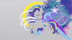 Size: 1024x577 | Tagged: source needed, safe, artist:halcyonnoctem, oc, oc only, oc:night lark, bat pony, pony, customized toy, minimalist, solo, wallpaper