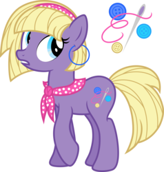 Size: 7000x7339 | Tagged: safe, artist:claritea, oc, oc only, oc:sewing button, earth pony, pony, absurd resolution, bulgaria, clothes, earring, hairband, scarf, simple background, solo, transparent background, vector