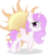 Size: 3627x4000 | Tagged: safe, artist:spier17, princess celestia, g4, cewestia, female, filly, looking at you, raised hoof, solo, sun