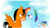 Size: 1920x1080 | Tagged: safe, artist:whatsapokemon, rainbow dash, oc, pegasus, pony, g4, canon x oc, orange blaster, shipping