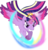 Size: 6292x6500 | Tagged: safe, artist:theshadowstone, twilight sparkle, alicorn, pony, g4, my little pony: friendship is magic, twilight's kingdom, absurd resolution, female, glowing horn, hoers, horn, mare, older, rainbow power, simple background, solo, transparent background, twilight sparkle (alicorn)