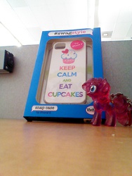 Size: 960x1280 | Tagged: safe, pinkie pie, g4, blind bag, iphone case, irl, keep calm and carry on, photo, toy