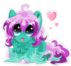 Size: 476x437 | Tagged: dead source, safe, artist:mlpdarksparx, oc, oc only, adoptable, fluffy, heart, solo