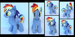 Size: 2660x1317 | Tagged: safe, artist:fireflytwinkletoes, rainbow blaze, g4, daily deviation, irl, photo, plushie, solo