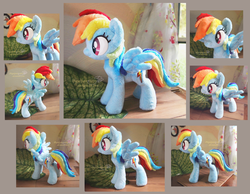 Size: 2126x1650 | Tagged: safe, artist:piquipauparro, rainbow dash, g4, irl, photo, plushie, solo