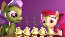 Size: 1920x1080 | Tagged: safe, artist:sourcerabbit, apple bloom, granny smith, g4, 3d, source filmmaker