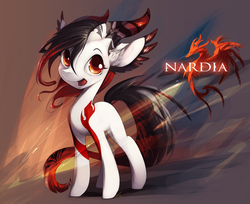 Size: 1200x980 | Tagged: safe, artist:xennos, oc, oc only, oc:nardia, original species, draconian, solo