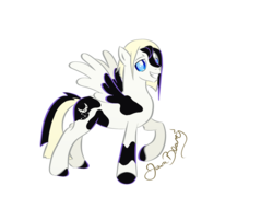 Size: 1400x1010 | Tagged: safe, artist:halcyonnoctem, pegasus, pony, male, paint pony, solo, stallion