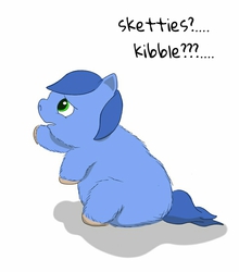 Size: 712x808 | Tagged: safe, artist:carpdime, fluffy pony, begging, hungry, sadbox, solo