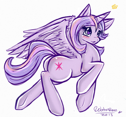 Size: 488x452 | Tagged: safe, artist:watergleam, twilight sparkle, alicorn, pony, g4, female, mare, solo, twilight sparkle (alicorn)