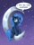 Size: 900x1200 | Tagged: safe, artist:kp-shadowsquirrel, princess luna, alicorn, pony, g4, crescent moon, dialogue, female, filly, folded wings, gradient background, happy, implied cookies, moon, open mouth, purple background, simple background, sitting, sitting on the moon, smiling, solo, speech, speech bubble, starry night, stars, talking, tangible heavenly object, transparent moon, wings, woona, young luna