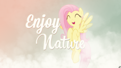 Size: 1920x1080 | Tagged: safe, artist:hawk9mm, artist:jave-the-13, fluttershy, pegasus, pony, g4, female, happy, mare, solo, vector, wallpaper