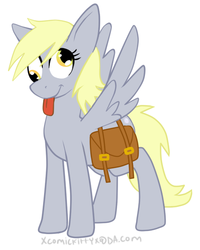 Size: 454x567 | Tagged: safe, artist:comickit, derpy hooves, pegasus, pony, g4, female, mare, solo