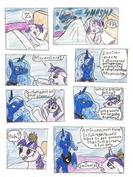 Size: 1632x2173 | Tagged: safe, artist:oneovertwo, princess luna, twilight sparkle, alicorn, pony, g4, comic, female, mare, twilight sparkle (alicorn)