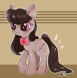 Size: 905x912 | Tagged: safe, artist:29axa, octavia melody, earth pony, pony, g4, cute, female, mare, music notes, pixiv, solo, tavibetes