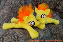 Size: 1094x740 | Tagged: safe, artist:wolflessnight, spitfire, g4, beanie (plushie), cute, cutefire, irl, photo, plushie