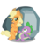 Size: 1600x1600 | Tagged: safe, hundreds of users filter this tag, vector edit, applejack, spike, tom, dragon, earth pony, pony, g4, bedroom eyes, bipedal, crossed arms, crossed legs, female, male, ship:applespike, shipping, show accurate, simple background, straight, transparent background, vector