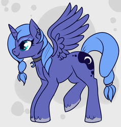 Size: 438x463 | Tagged: safe, artist:lulubell, princess luna, g4, alternate hairstyle, female, s1 luna, solo