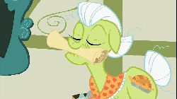 Size: 640x360 | Tagged: safe, edit, screencap, granny smith, family appreciation day, g4, leap of faith, animated, female, solo, young granny smith