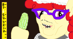 Size: 1178x634 | Tagged: safe, artist:scarequotes_dilbert, twist, g4, digital underground, female, humpty hump, ms paint, pickle, ruler, solo