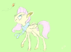 Size: 6829x5013 | Tagged: safe, artist:equinoxthedragon, fluttershy, butterfly, pony, g4, absurd resolution, female, solo